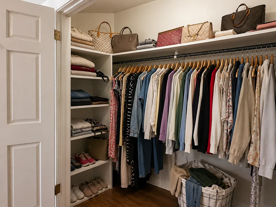 Closet in 1st bedroom