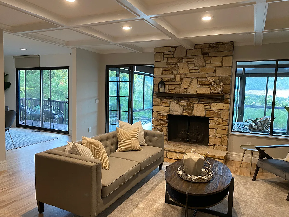 Formal Living Room with fireplace - Dougherty Pl