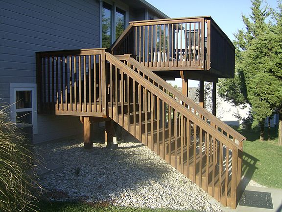 Back Patio upper and lower 