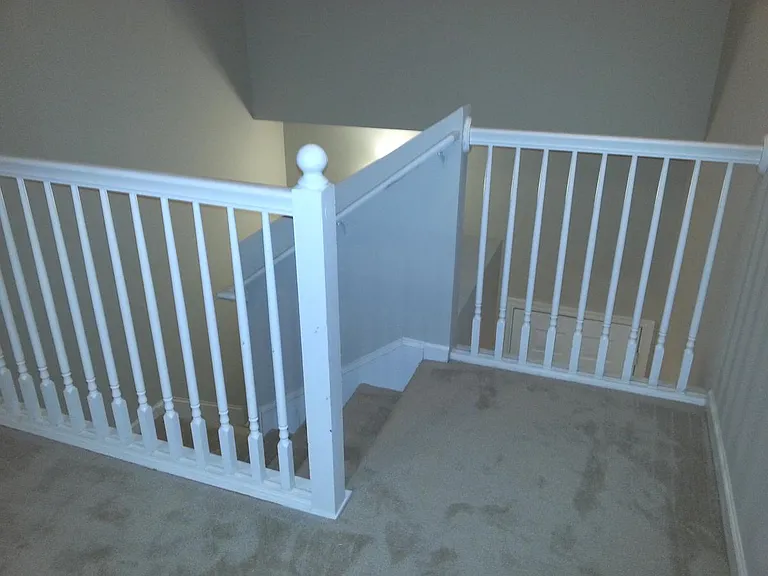Stairway to 216 sq ft loft