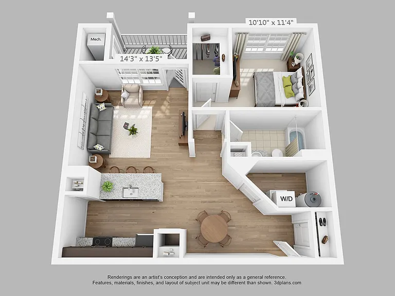 1-Bedroom | 862 sqft B 1-Bedroom | 862 sqft B
