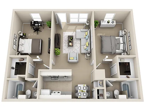 Floor plan 2X2