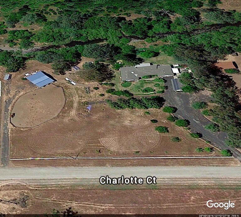 Aerial view of property