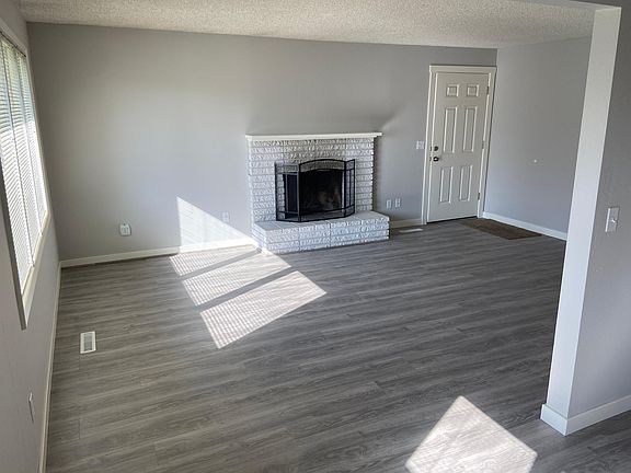 Open and bright dining and living room.