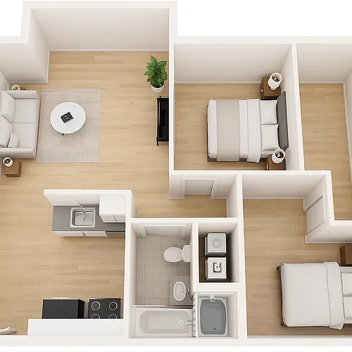 Floor plan 2/1.00