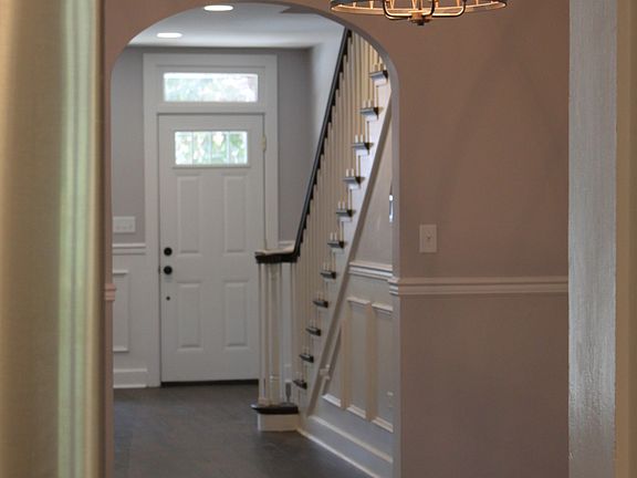 View from kitchen to front