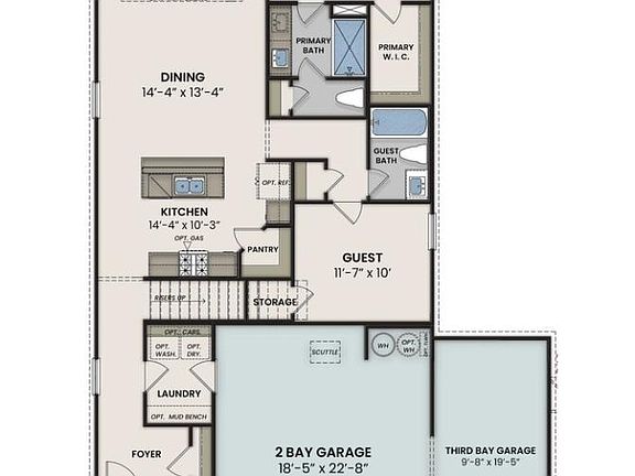 The Pinecrest First Floor Plan