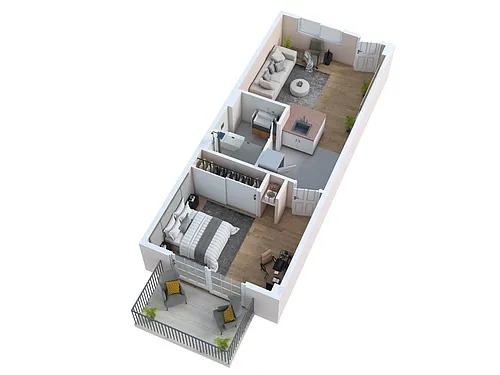 Floor plan One Bedroom