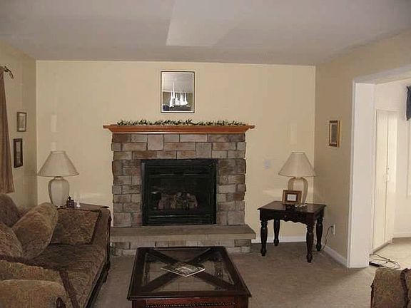 Family room with fireplace