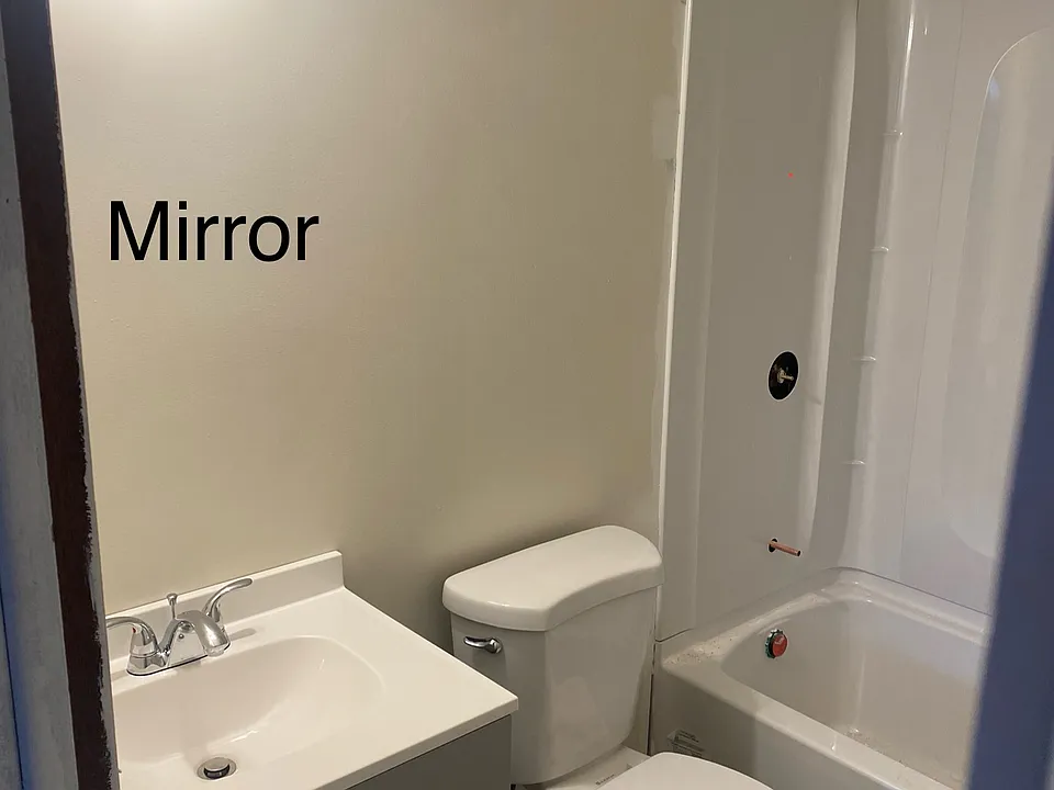 Bathroom

Remaining work to complete: mirror, wall trim, paint touchup
