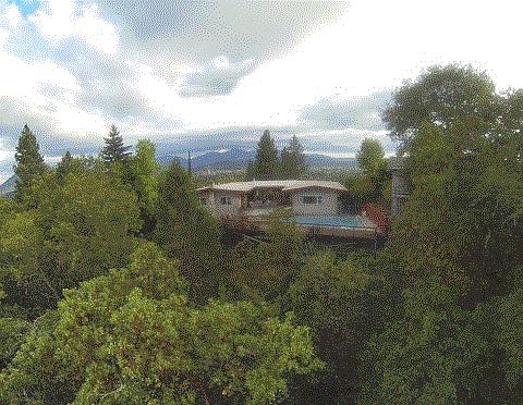 Drone view of home