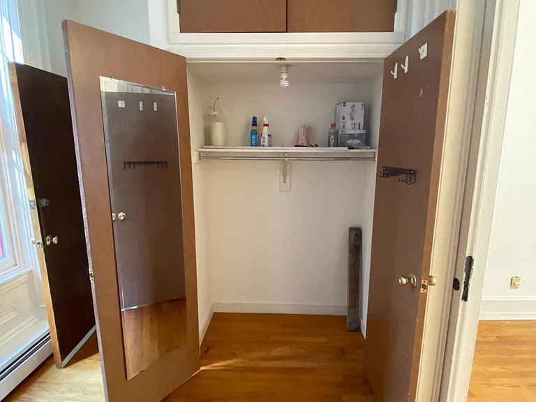 FIRST FLOOR/BEDROOM CLOSET, PLUS STORAGE ABOVE