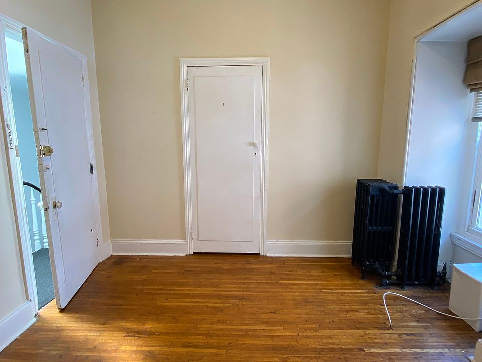 living room and closet