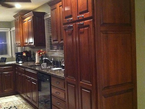 Hard wood cabinets