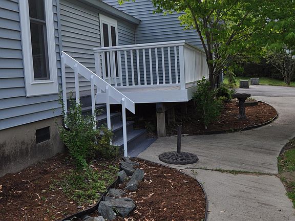 Front entrance and deck