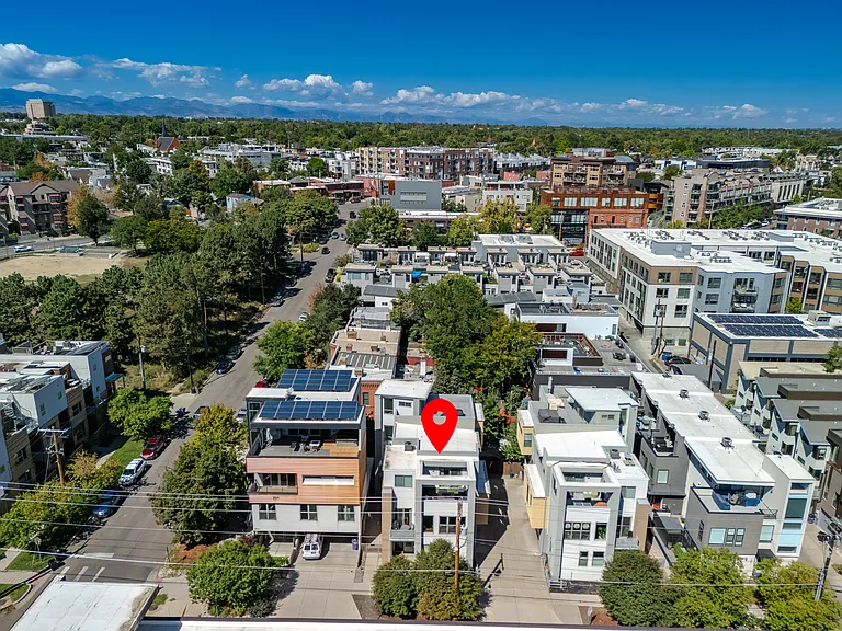 Ariel View of 1717 Boulder Street