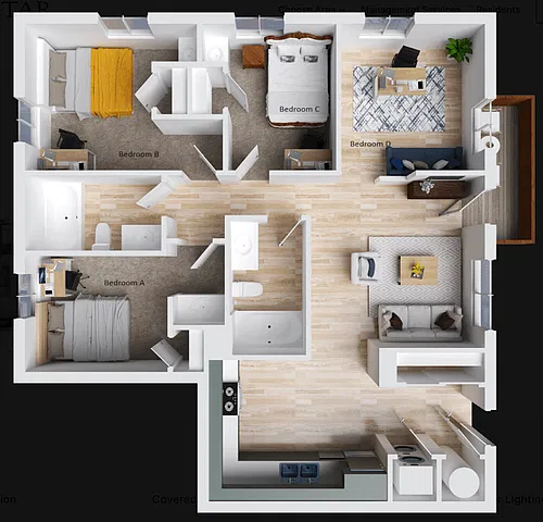 Floor plan Individual Bedroom