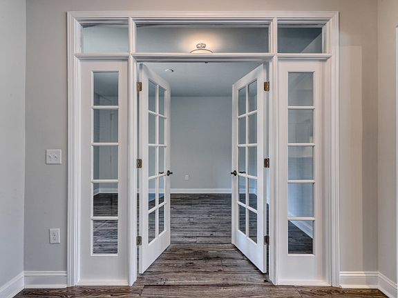 Flex Room or Study French Doors and hardwood floors.