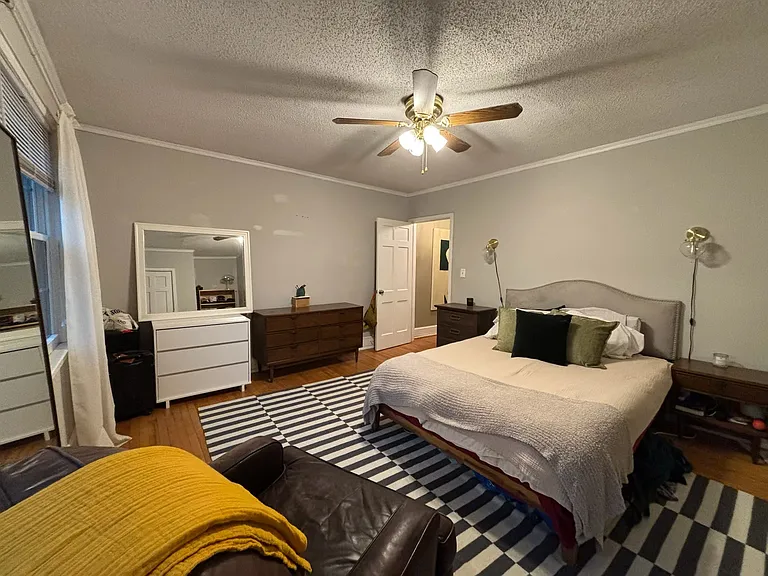 Larger of the two bedrooms.