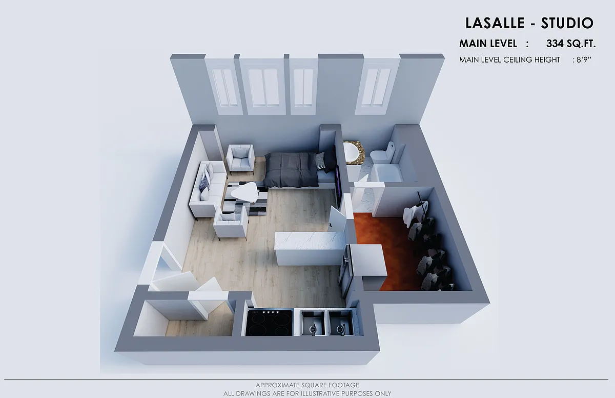 Floor plan Studio