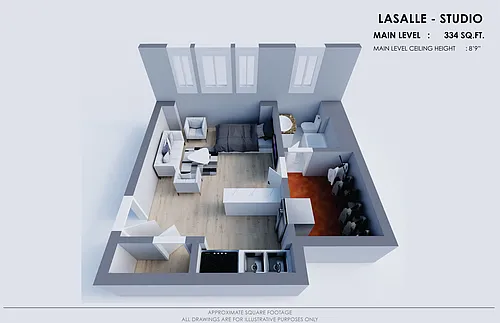 Floor plan Studio