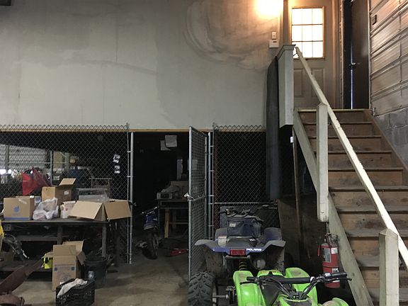 lockable storage/parts area