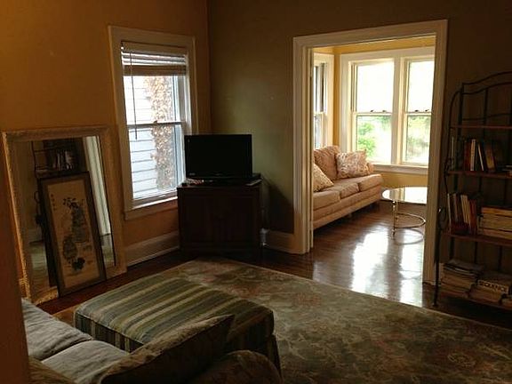 Living room into sunroom