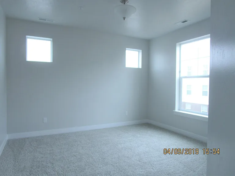 empty master bedroom