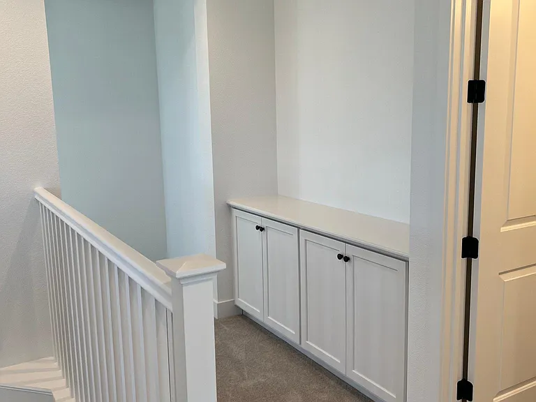 built ins in hall for storage