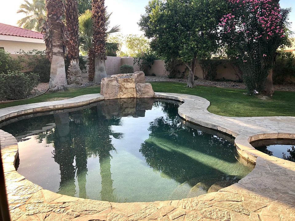 backyard pool and spa