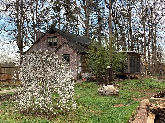 Weeping cherry tree in March.