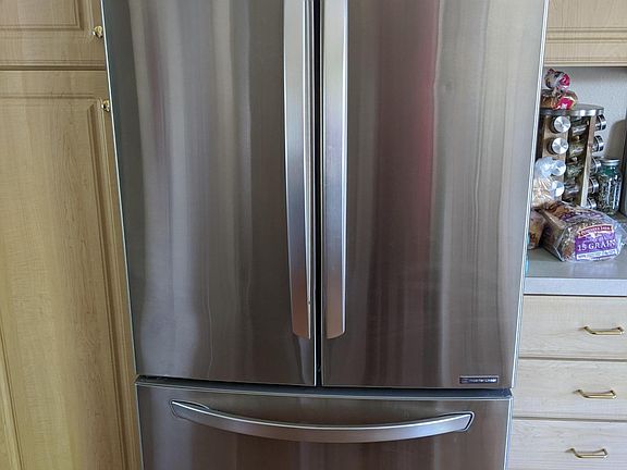 New Stainless Refrigerator/Freezer with Bonus Freezer