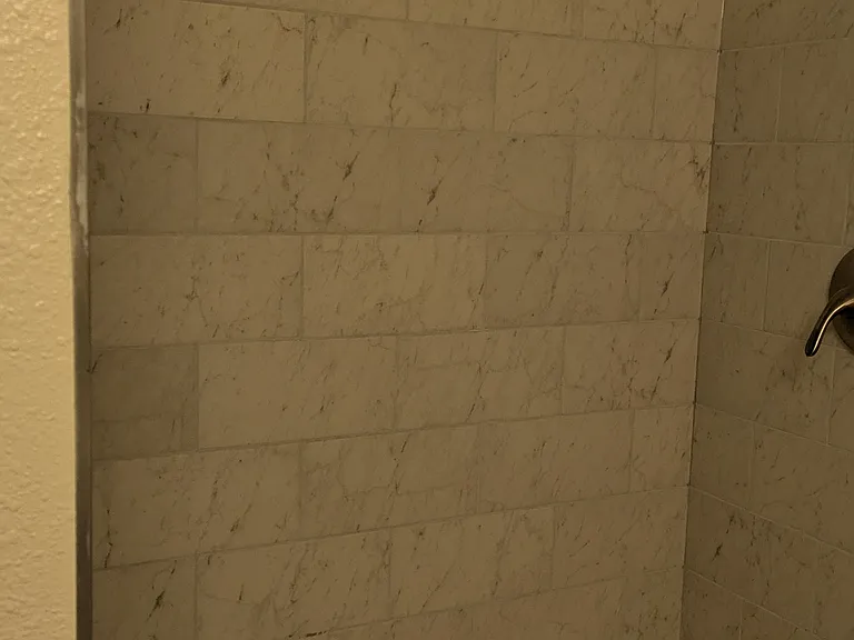 New shower in basement