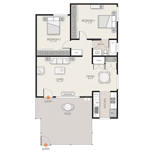 Floor plan Plan Two