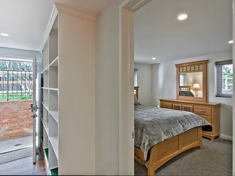 View from entrance toward bedroom