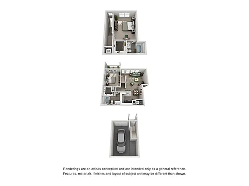 Floor plan Two-Story + Attached Garage B2