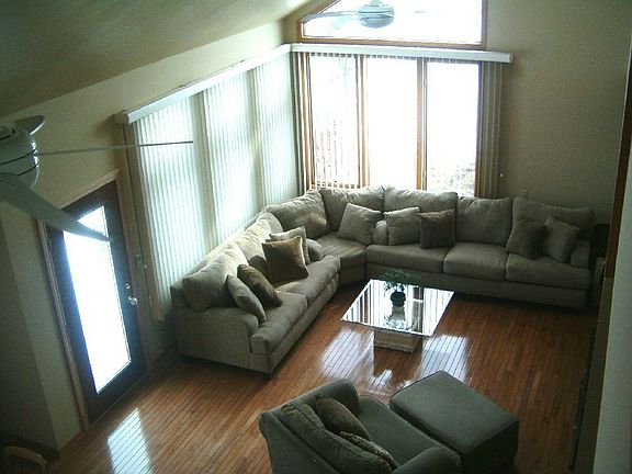 VIEW OF FAMILYROOM FROM LOFT