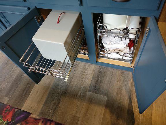 Lower cabinet pullouts
