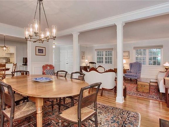 Open plan living and dining room