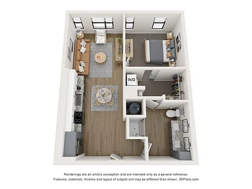 Floor plan The Marley - Workforce Housing