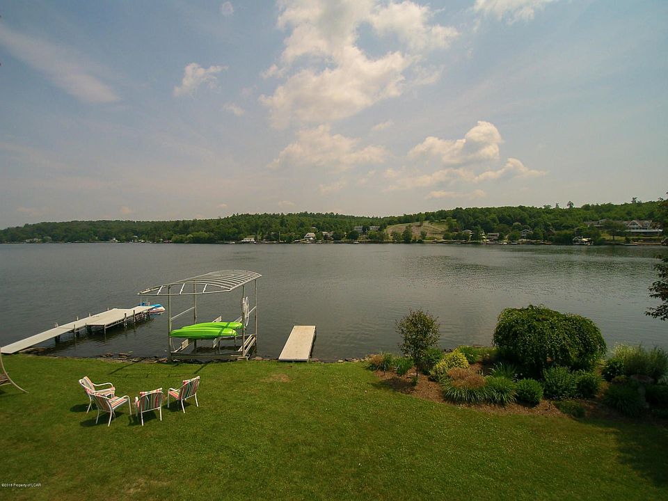 Beautiful lakefront view from bedroom window