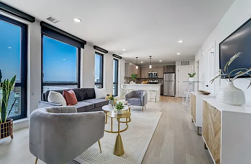 Floor plan 1BD 1BA W Den