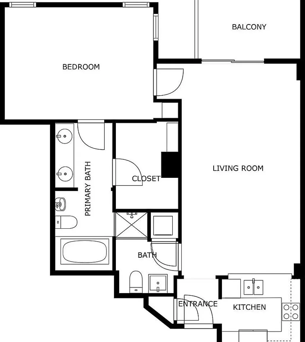 1 bed, 940 sqft, $4,700 — Photo 2