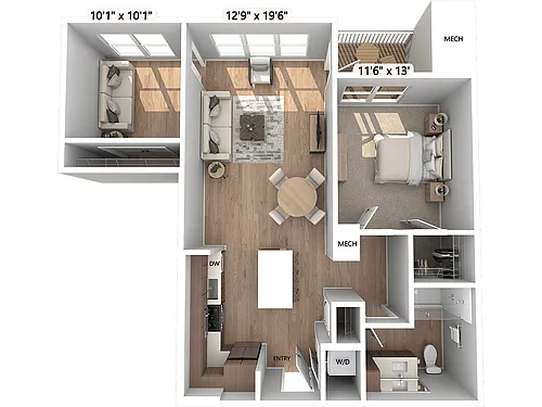 Floor plan AM19D-004-205