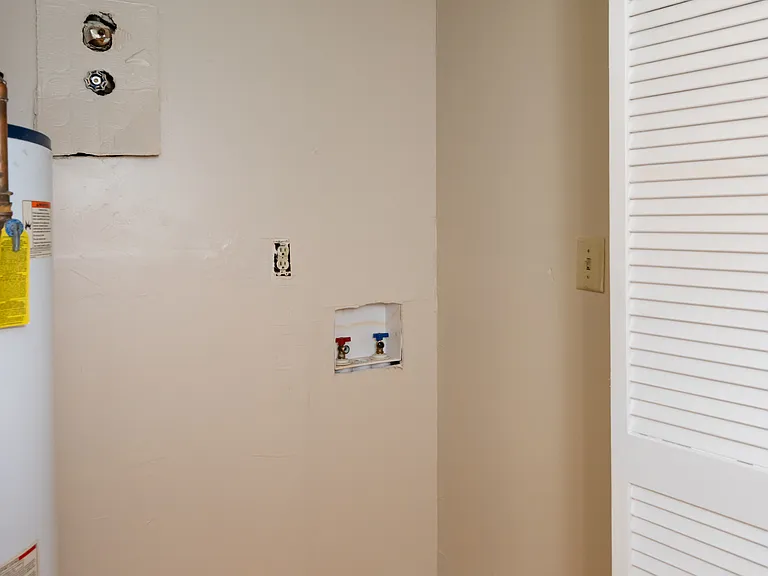 Hook up for washer