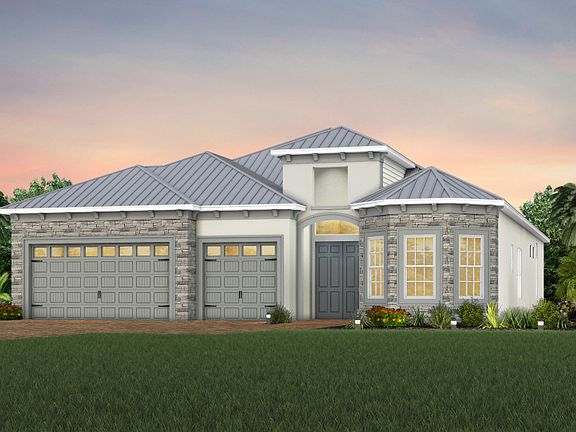 Exterior FM3 with stone detail and metal roof