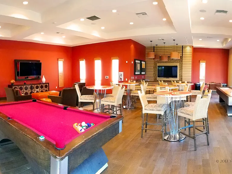 The "Billiards" room, another community room available to our residents