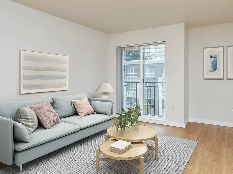 Living Room with Juliet Balcony and Hard Surface Flooring