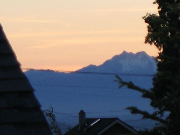 View of Olympic Mountains