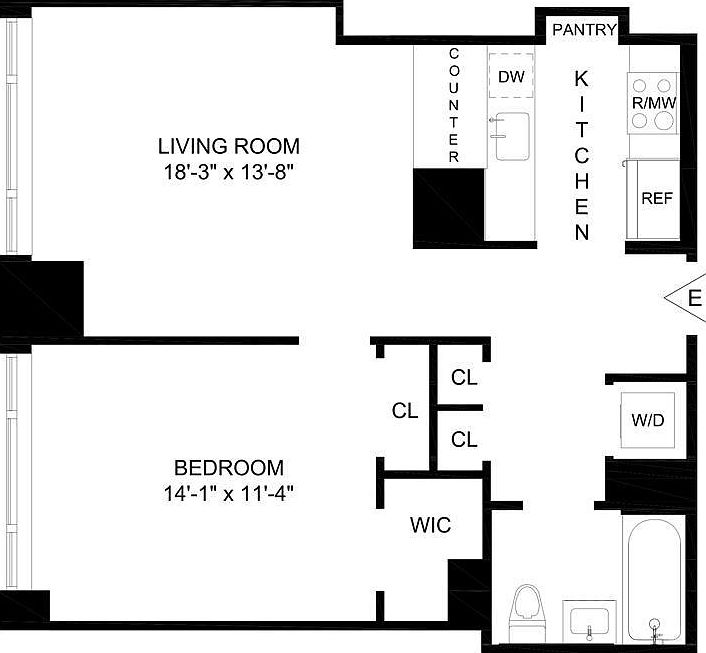 2nd image of 175 W 60th St APT 33E